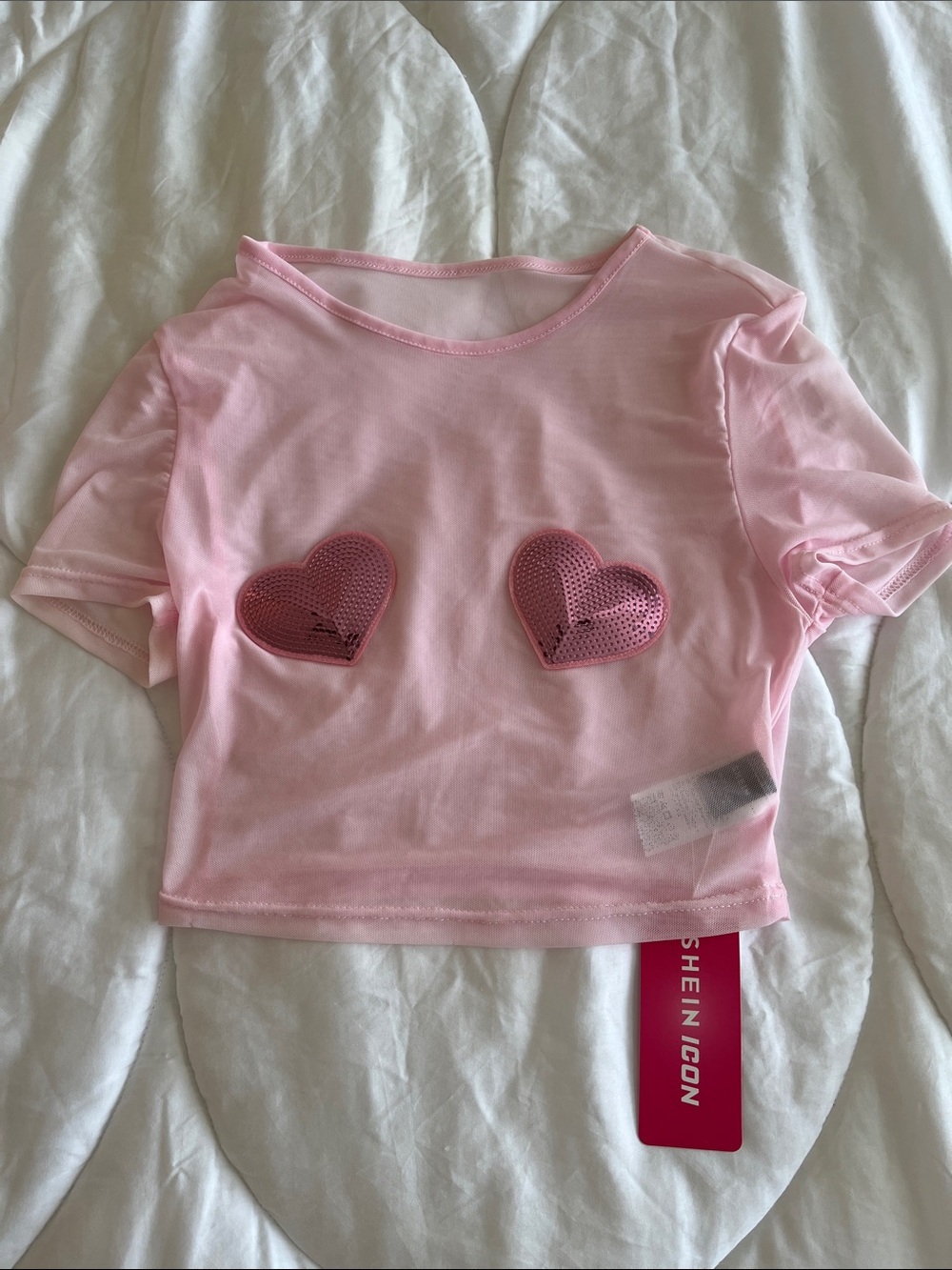 Sequin Heart Top